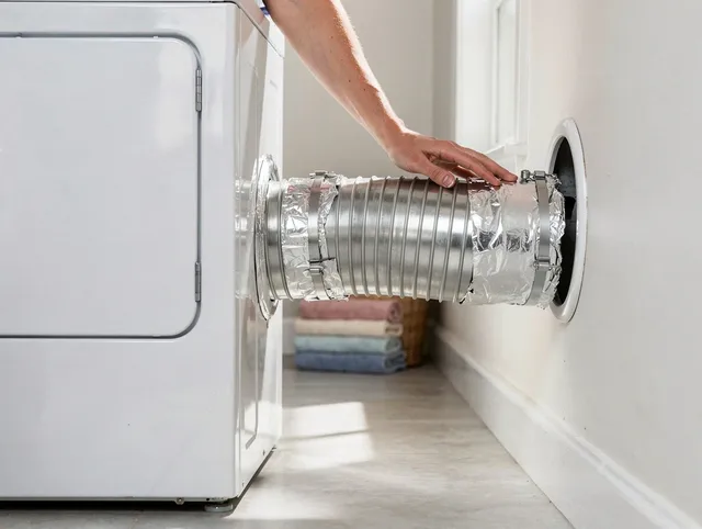 Professional dryer vent hose installation by Hanover Dryer Vent Cleaning in Hanover
