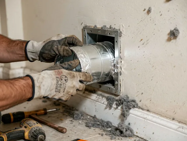 Professional dryer vent repair and installation by Hanover Dryer Vent Cleaning in Hanover
